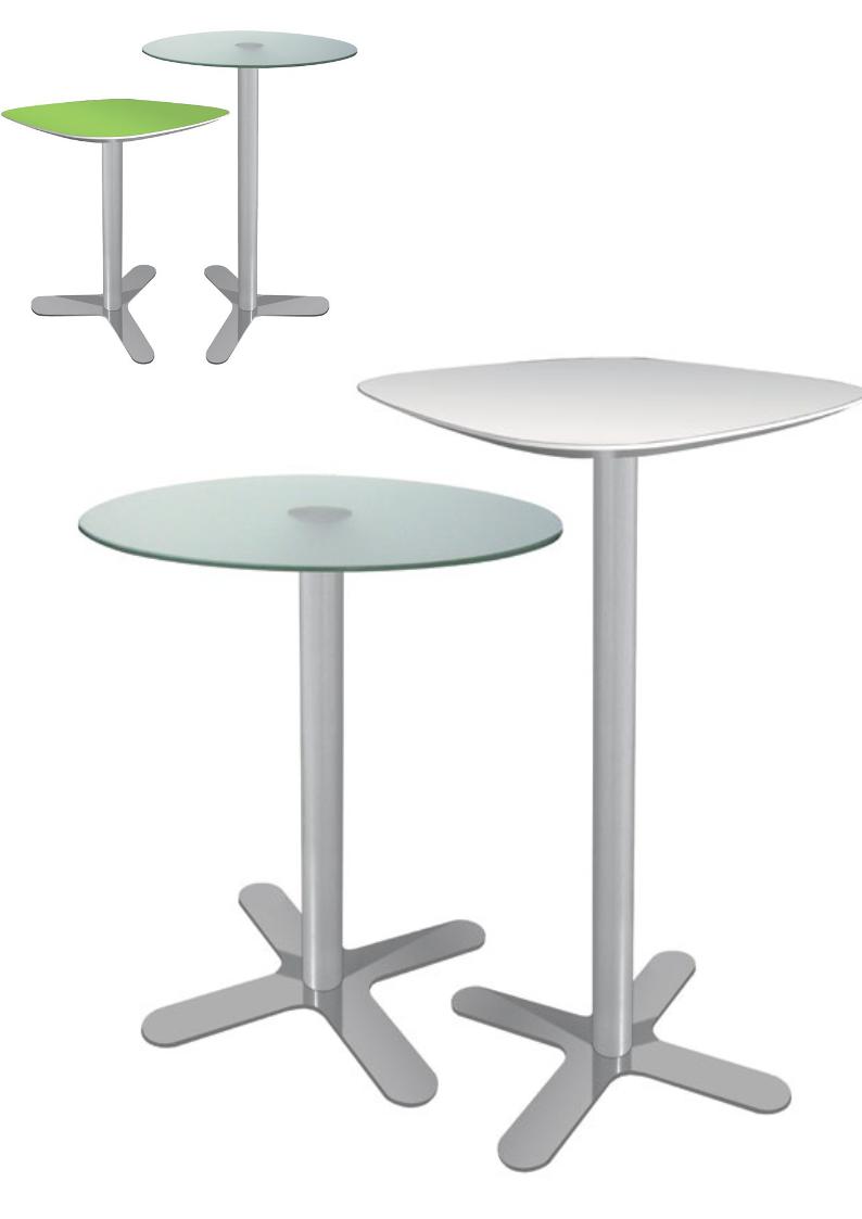 4.2.12<br>base de table élégante, 3 ou 4 branches, hauteur normale ou comme table haute