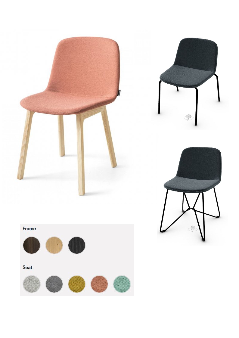 9.2.4<br>deze stoel Vela is beschikbaar in diverse kleuren en uitvoeringen