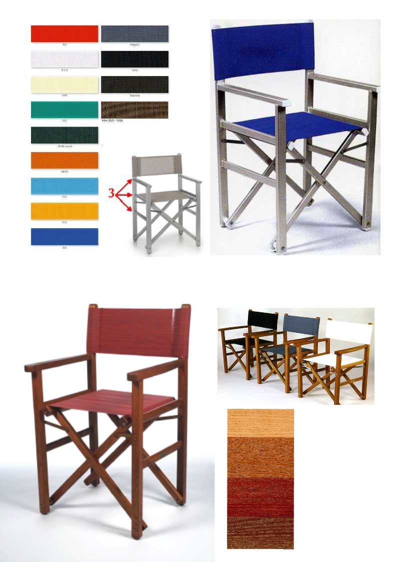 1.7.2<br>chaise metteur en scene en bois ou aluminium