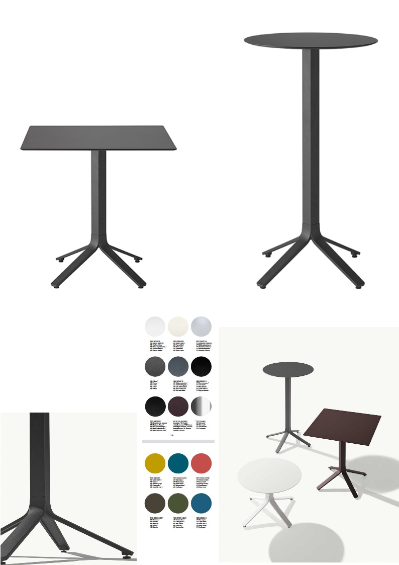 4.2.4<br>Elegant tafelonderstel Milos - verkrijgbaar in 15 kleuren en 2 formaten