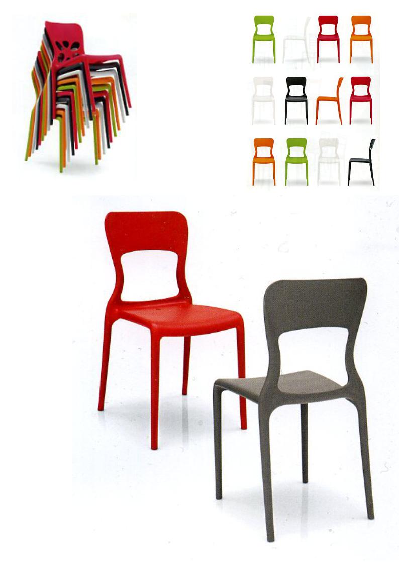 1.7.14<br>Deze eenvoudige stoel 'Senza Fiore' is sterk, comfortabel en stapelbaar.