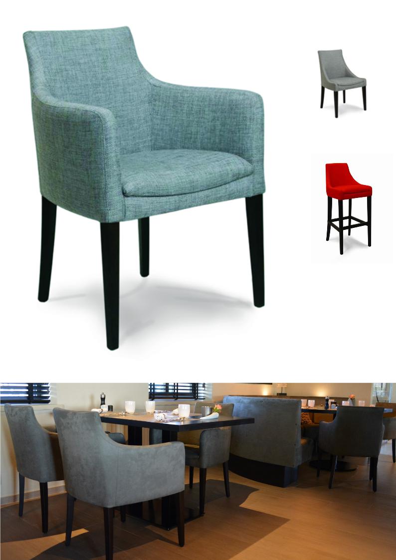 5.1.10<br>DEze stijlvolle en ruime kuipstoel kan in àlle kleuren en  bestaat ook als stoel en barstoel.