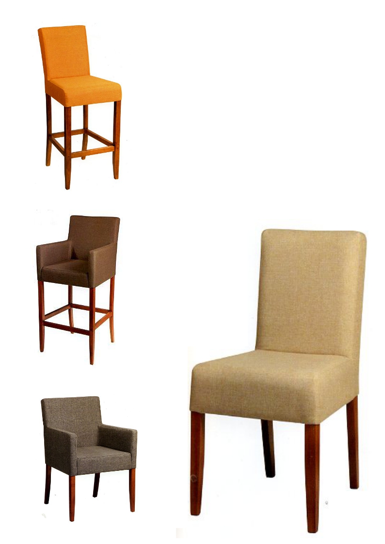 1.1.12<br>Deze eenvoudige rechte stoel kan in vele kleuren en varianten