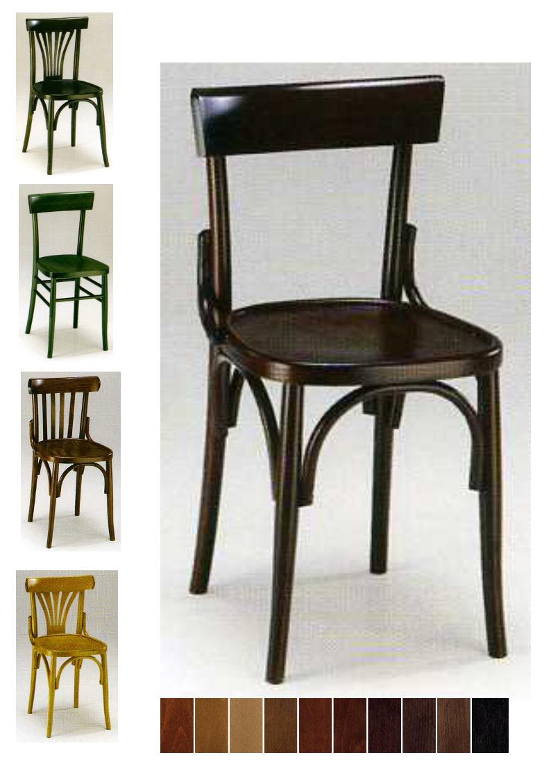 1.2.12<br>Compacte stoel in beuk, diverse varianten en alle kleuren mogelijk. Kan ook met beklede zit !