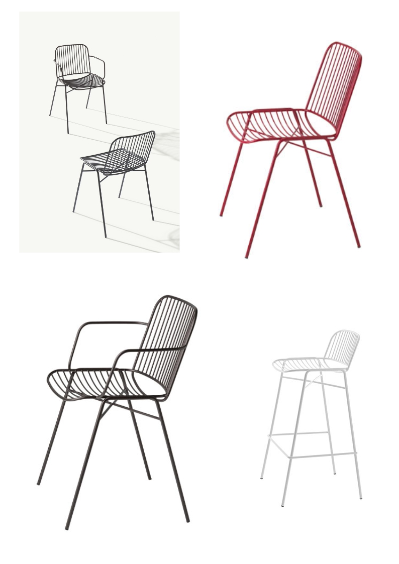 1.3.14<br>deze hedendaagse terrasstoel is beschikbaar in 6 kleuren!