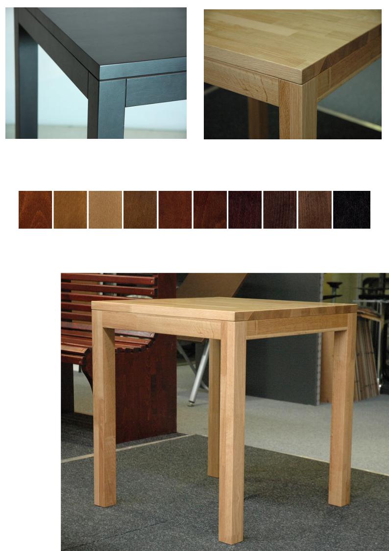 4.2.8<br>Deze strakke massieve tafel 'Tavola' wordt op maat gemaakt. Kleur naar wens natuurlijk...